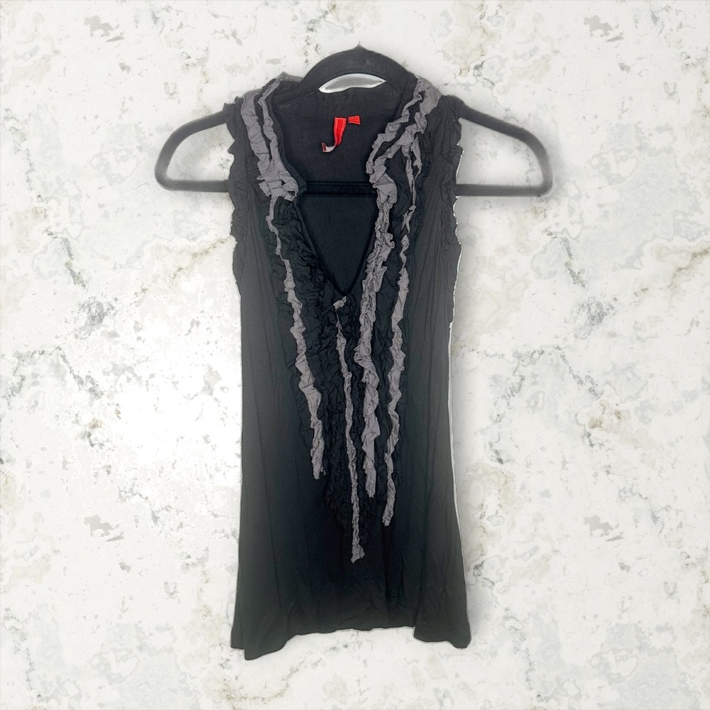 Anthro One September Vintage Ruffle Tank